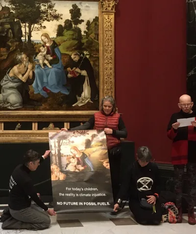 Christian women stage climate protest at National Gallery