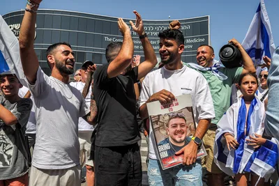 Hostage Families Caravan to Gaza Border, Breach Fence, Call Out to Loved Ones with Loudspeakers