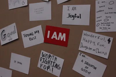 ‘I am’ stickers give youths chance to express how they view their lives