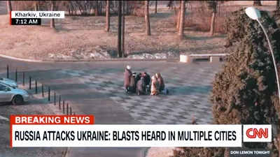 'Very Moving': CNN Reporter Pauses Live as Ukrainians Kneel to Pray in Stunning Moment After Putin Launches War