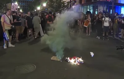 Mass protests and suspected arson at Christian pregnancy centre after Roe v Wade ruling
