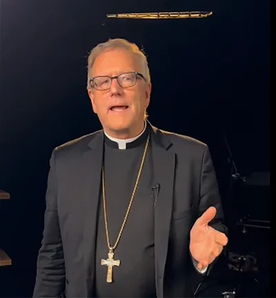 Bishop Robert Barron Rebukes Reporter for Conflating God-Given Rights with Christian Nationalism