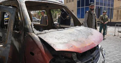Blasts in Damascus injure 18 during Macron’s Syria visit