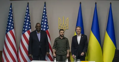 Senior U.S. officials offer new aid during Kyiv visit