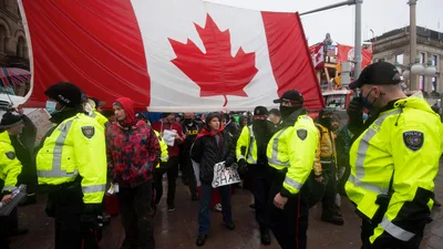 Truckers Hold Their Ground Despite Threats of Crackdown