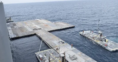U.S. Military Installs Aid Pier Near Rafah