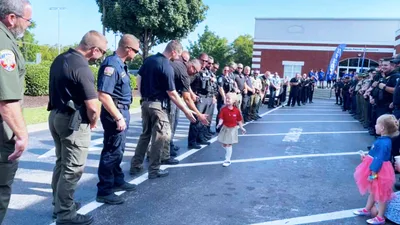'Made Me…Cry': Police Line Up to Send Off Fallen Officer's Daughter to First Day of Kindergarten