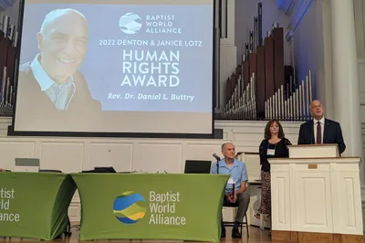 Buttry Honored with 2022 BWA Human Rights Award