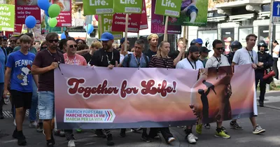Swiss March for Life draws thousands as masked cyclists attempt disruption