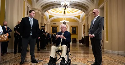 Mitch McConnell returns to Senate floor