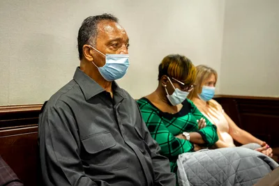 Tensions Flare in Arbery Death Trial as Jesse Jackson Visits