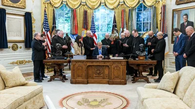 Catholic bishops apologize after prayer over Trump goes public: 'A heavy sadness'