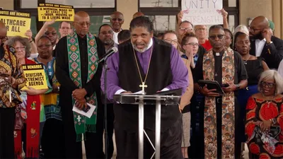 William Barber Joins Faith Leaders at Vigil in Springfield to Defend Haitian Migrants