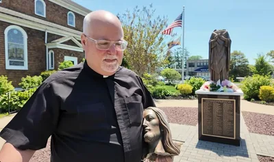 Police Investigate after Sacred Heart of Jesus Statue Beheaded at NY Church