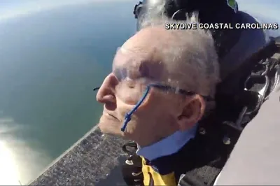 Spirited North Carolina Preacher Goes Skydiving for His 98th Birthday