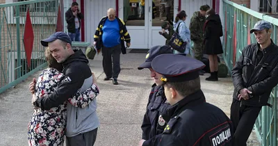 Some Ukrainians Fled before Russian Referendums