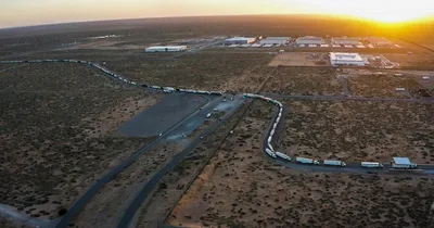 Trucker protests dwindle at border
