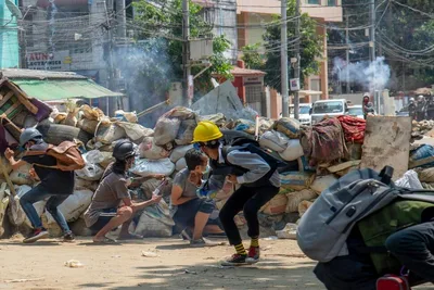 Myanmar church sheltering families damaged by strikes