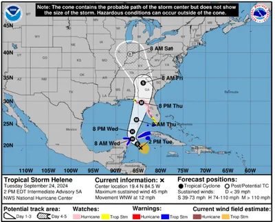 Helene Tracker: Storm Expected to Make Landfall in Florida as Major Hurricane