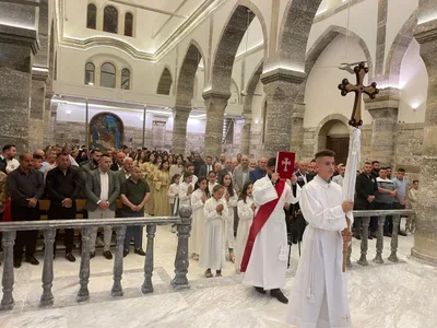 Church trashed by ISIS holds service for the first time in 8 years