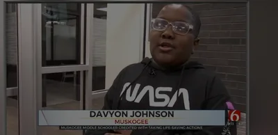 Oklahoma Sixth Grader Named 'Dual Hero' for Performing Brave Acts, Saved Two People in One Day