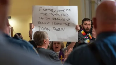 Clergy-Led Activists Block Entry Into Kansas Senate in Protest Over Bathroom Law