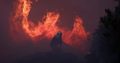 At Least One Person Dead as Wildfires Burn Outside Athens, Greece