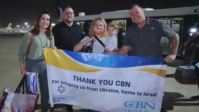 CBN Israel Helps Resettle Jewish Ukrainian Refugees in the Holy Land