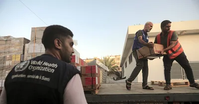 Israel continues airstrikes on Gaza as aid trickles in