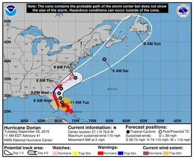 Hurricane Dorian: Baptist Disaster Relief on Alert