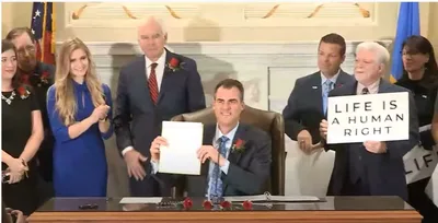 Gov. Stitt signs law banning most abortions, seeks to make Oklahoma 'most pro-life state'