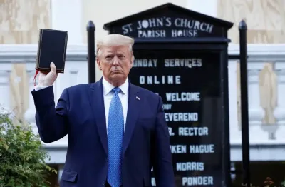 Trump-Aligned Think Tank, Denying Policy Plans, Gives Voice to Christian Nationalist Views