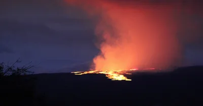Hawaii’s Mauna Loa Spewing Ash and Lava