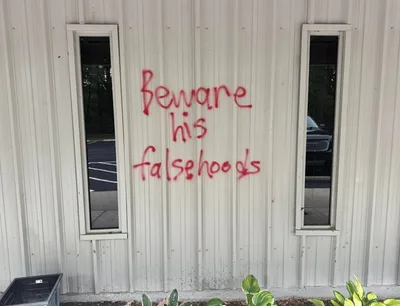 Church Vandalized in Brazen Attack for Hosting TPUSA Event