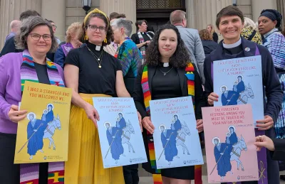 Clergy Hold Vigil Backing Legal Fight Against ICE Raids in Houses of Worship