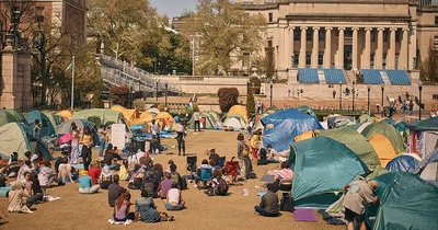 Gaza War Protesters Continue Their Clash at Columbia University