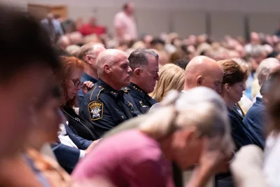Gov. Greg Abbott, Texas Officials Attend Church Prayer Vigil for Victims of Allen Outlet Mall Shooting