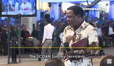 Blind Man Shouts 'I Can See!' at Controversial Pastor TB Joshua's Healing Service