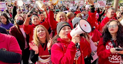 Los Angeles Teachers, Staff Shut Down Schools in Strike