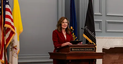 Justice Amy Coney Barrett headlines Benedictine College library dedication