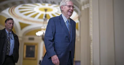 GOP Senate Leader McConnell Reportedly Falls during Lunch
