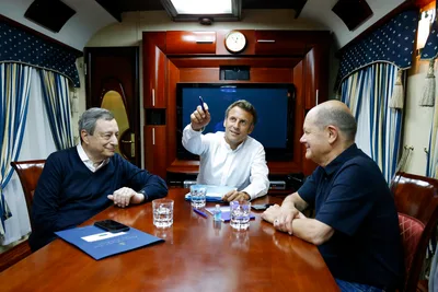 French, German, Italian Leaders Arrive in Kyiv