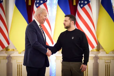 Biden in Ukraine Ahead of War Anniversary: 'Kyiv Stands'