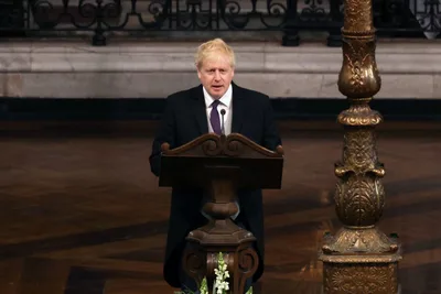Boris Johnson reads from Philippians at royal event honoring Queen Elizabeth's reign