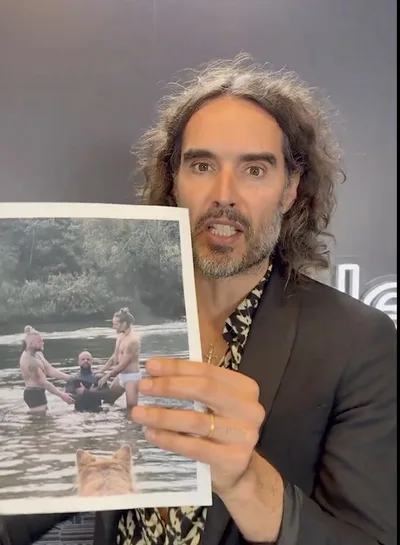 Russell Brand Defends Performing Baptism in Underwear: 'Are these tighty-whities satanic?''