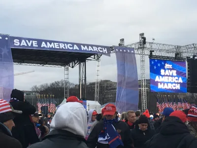 Trump supporters gather in DC for peaceful Save America March before some storm Capitol
