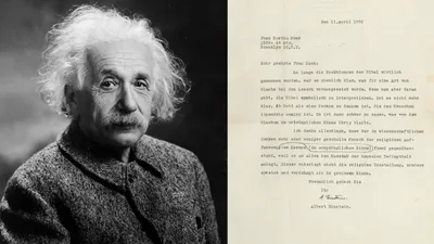 Rare Einstein Letter Rebutting Biblical Creation Story For Sale