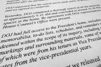 FBI Finds Even More Classified Documents in Weekend Search of Biden Home