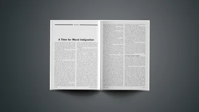 A Time for Moral Indignation