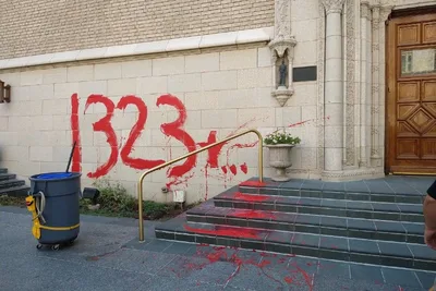 Historic Denver church vandalized, motive unclear